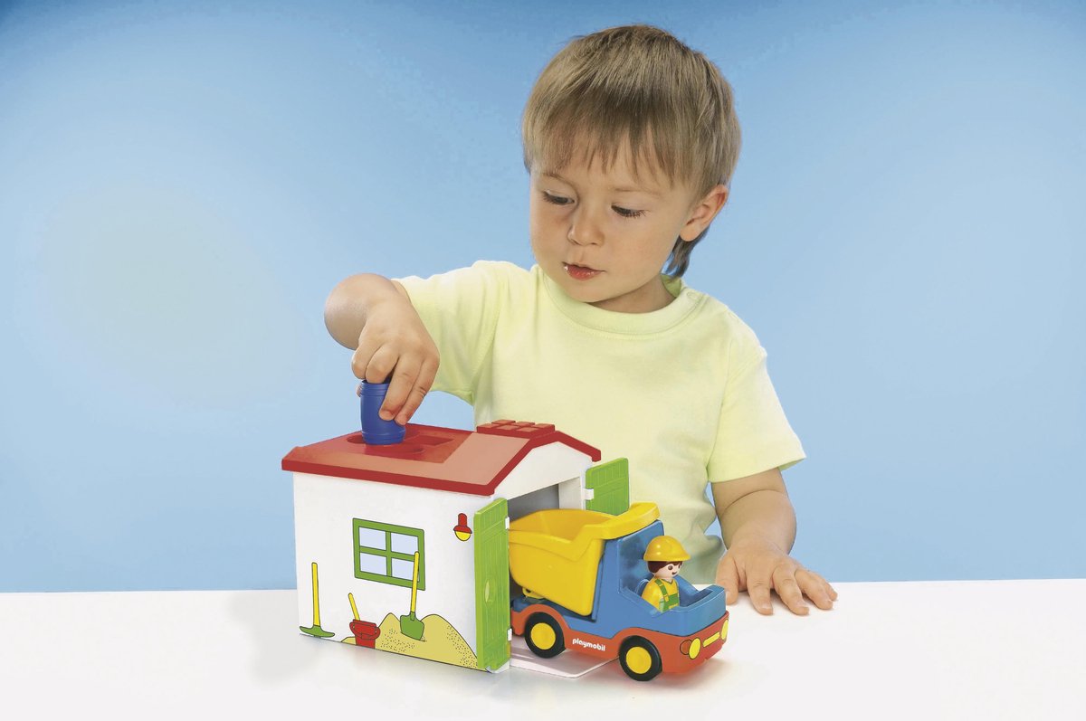 PLAYMOBIL 1.2.3 Werkman met sorteer-garage - 70184 — afbeelding 4