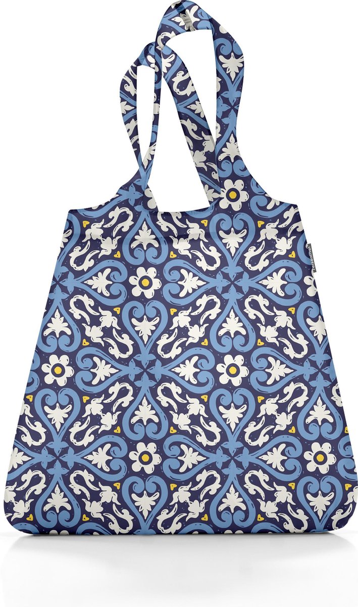 maandelijks Email kort Reisenthel Mini Maxi Shopper Opvouwbare Boodschappentas - 15L - Floral 1  Blauw | bol.com