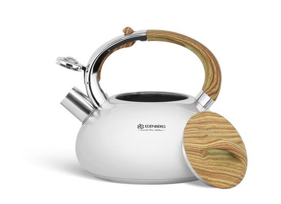 Edënbërg Classic Line - Bouilloire sifflante 2,5 litres - acier inoxydable