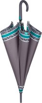 Perletti Paraplu 102 Cm Automatisch Dames Grijs