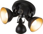 Briloner Leuchten Opbouwspot - 3-lichts - E14 - Metaal - Zwart-goud - 21 x 21 x 15,6 cm