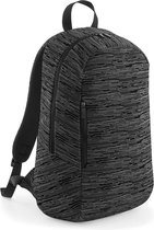 Duo knit backpack rugtas, Kleur Grey/ Black