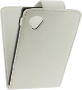 LG Nexus 5 flip case hoesje - klaphoesje - wit