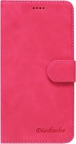 DIAOBAOLEE Kunstleren Book Case Portemonnee Pasjes Hoesje Geschikt voor iPhone 11 - Roze
