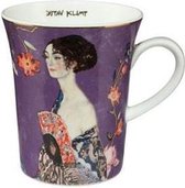 Goebel® - Gustav Klimt | Koffie / Thee Mok "Dame met een fan" | Beker, Porselein, 400ml