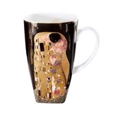 Goebel - Gustav Klimt | Koffie / Thee Mok De Kus | Beker - porselein - 450ml - met echt goud