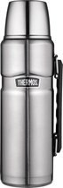 Thermos King Drinkbus emaille, 1 liter zilver