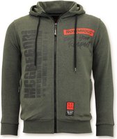Local Fanatic Exclusieve Trainingsvest Heren - Conor Mcgregor Hoodie- Groen - Maten: M
