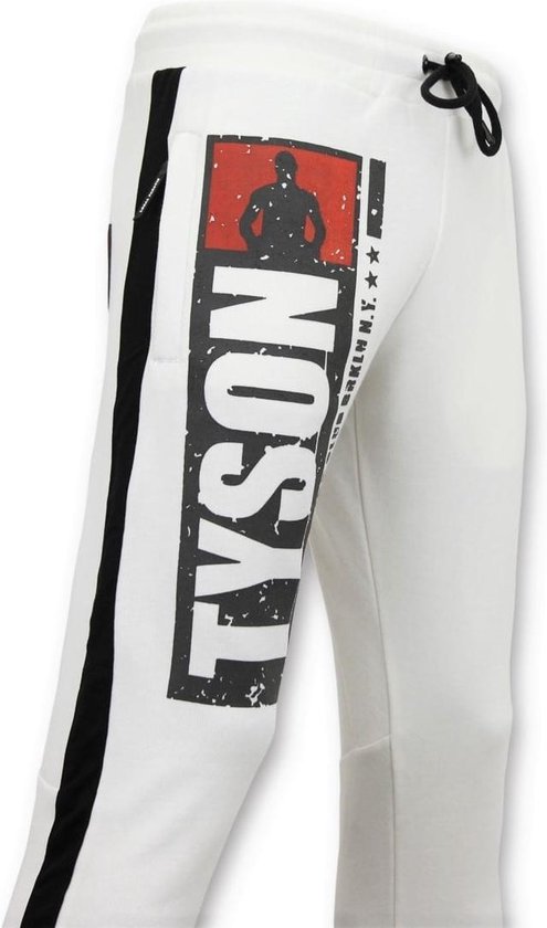 Pantalon de survêtement pour hommes exclusif aux fanatiques locaux - Mike Tyson Boxing Club - Blanc - Tailles: S