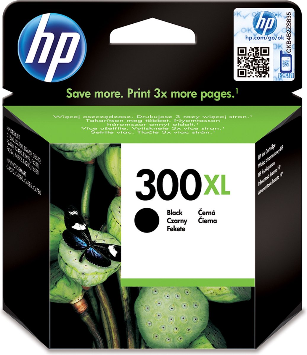 Kelder Grens Kostuums HP 300XL - Inktcartridge - Zwart - Hoge Capaciteit | bol.com