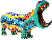 Barcino design barcelona mozaiek nijlpaard 15 cm