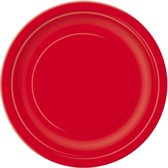 UNIQUE - 20 kleine rode kartonnen borden