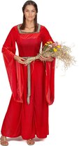 MODAT - Middeleeuws fluweelachtig dame kostuum voor vrouwen - S