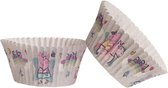 DEKORA - 25 papieren Peppa Pig cupcakevormen - Decoratie > Bakvormpjes en standaards