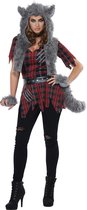Vegaoo - Weerwolf kostuum met nepbont voor vrouwen