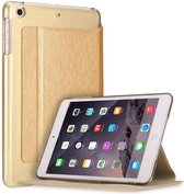Apple iPad Pro 9.7 inch Folio Semi transparent Flip cover PU Leather hoesje Goud
