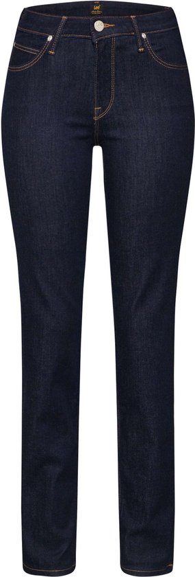 Lee Marion Straight Jeans Blauw 28 / 31 Vrouw