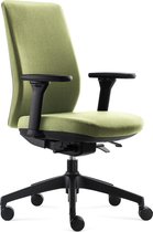 BenS 918-Synchro-4 groen Luxe ergonomische bureaustoel - GREENGUARD GOLD - Voldoet aan EN 1335 en aan Arbo-normen - Stoffen bekleding Volledig instelbaar