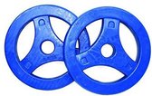 Marcy Aerobic Rubber Schijven - 2.5 kg - Paar - Blauw