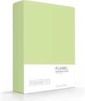 2-PACK: Kussenslopen Verwarmend Flanel - 65 x 65 cm - Groen