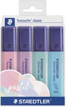 STAEDTLER Marqueur de texte classique Textsurfer - serti de 4 couleurs pastel