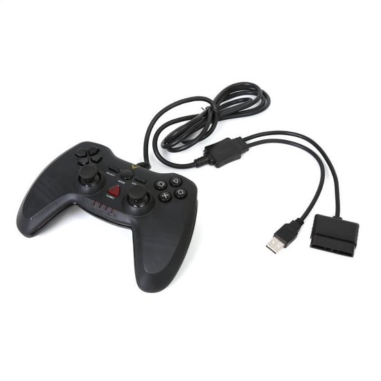 Omega Gamepad/Controller Warrior Zwart Geschikt voor de PS3 / PS2 / PC/COMPUTER [42401] - Omega