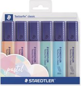 STAEDTLER Textsurfer classic tekstmarker - set met 6 Pastel kleuren
