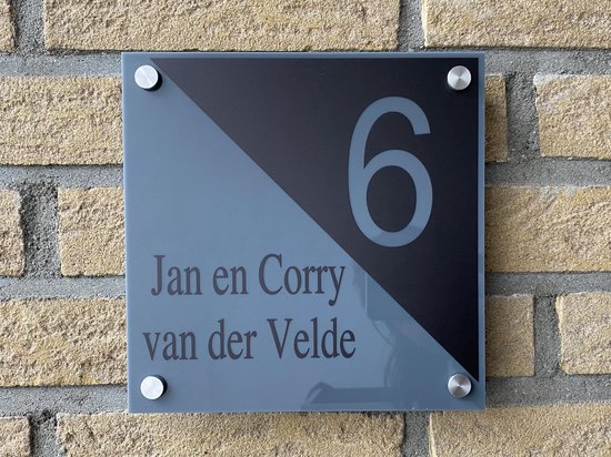 Plaque signalétique triangle de porte avant Anthracite