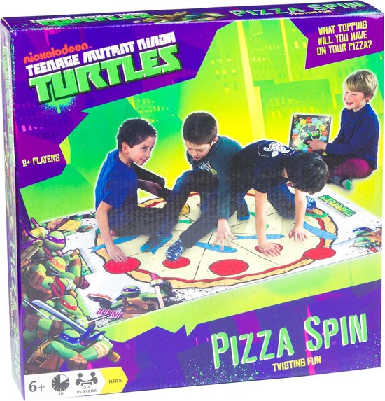 Afbeelding van het spel Turtles Twist Fun: Pizza Spin Twister Speelmat