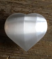 Seleniet edelstenen hart 5 x 4.5 cm aura reiniger energie