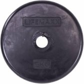LMX Halterschijf - 30mm - Rubber coating - per stuk - 5 kg - Zwart