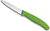 Couteau à éplucher Victorinox 8 cm sans dents vert
