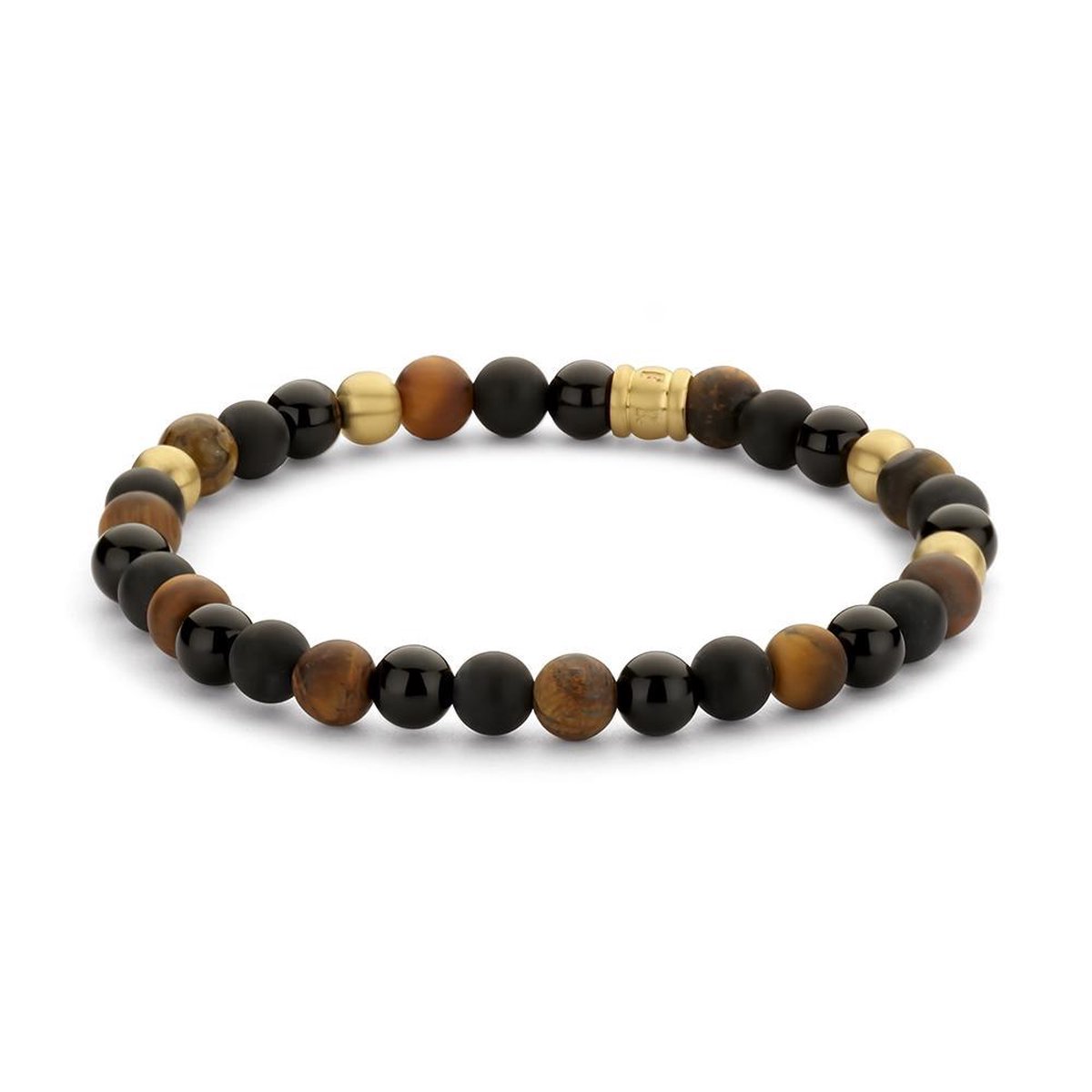 Frank 1967 7FB-0462 natuurstenen armband - stretch - gemengde kleuren