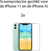 iPhone 11 Screenprotector Glas - iPhone XR Screenprotector - Tempered Glass - Screen Protector - 2 Stuks