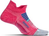 Feetures Elite Light Cushion No Show Tab - Quasar Pink - Hardloopsokken - Sportsokken - Large - 43/46