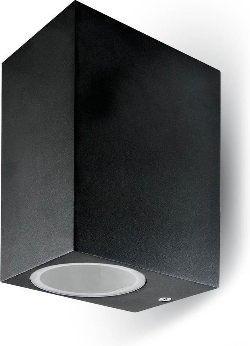 V-TAC VT-7652SQ Wandlamp Buiten - Wandbevestigingen - GU10 Houder - IP44 - Zwart