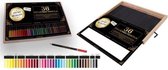 36 kleurpotloden- Potlodenset - Tekenen- Kleuren- Inkleuren- in houten operbergdoos-Optimale kleurafgifte- Coloured Pencils
