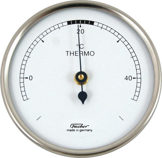 Fischer | Thermometer - chrome - ø 68 mm