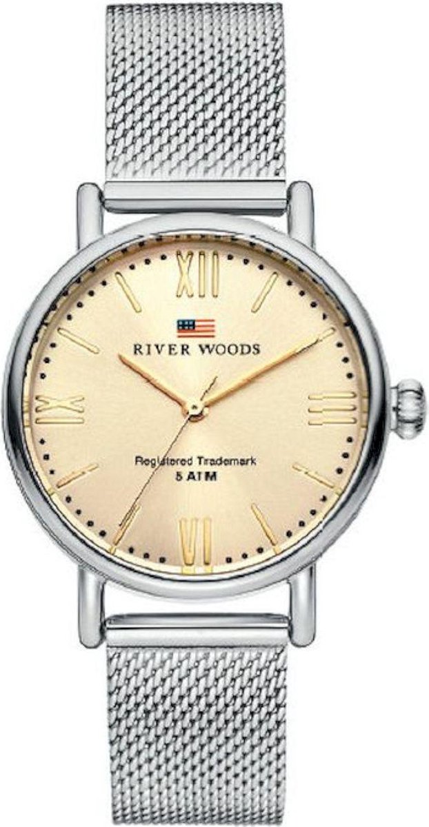 River Woods Wisconsin RW340035 Horloge - Staal - Zilverkleurig - Ø 34 mm