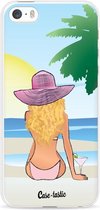Casetastic Apple iPhone 5 / iPhone 5S / iPhone SE Hoesje - Softcover Hoesje met Design - BFF Sunset Blonde Print