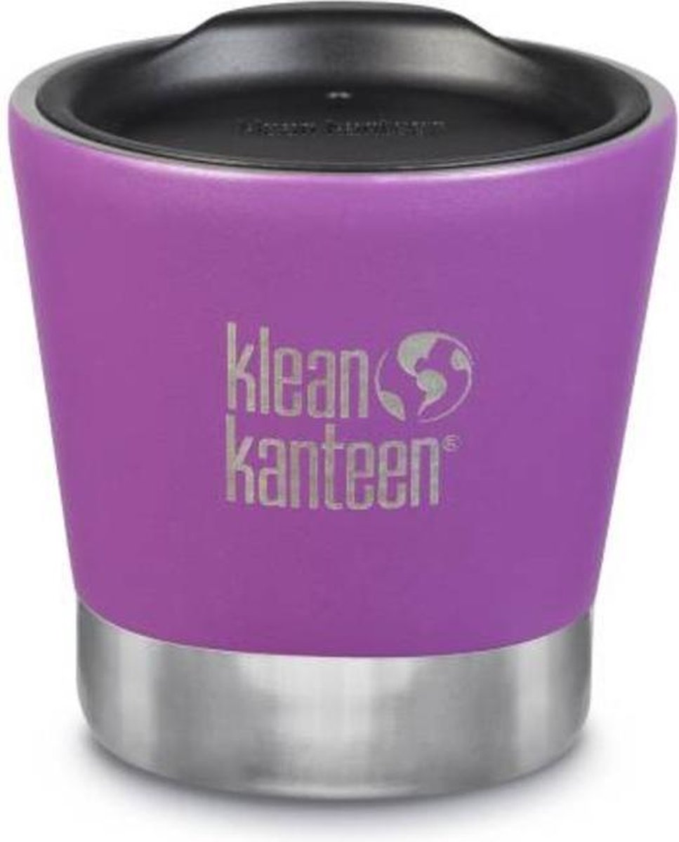 Klean Kanteen Tumbler Drinkfles Vacuum Insulated 237ml with Lid bright Berry Matt