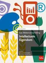 Sdu wettenverzameling  -  Sdu Wettenverzameling Intellectuele Eigendom 2020
