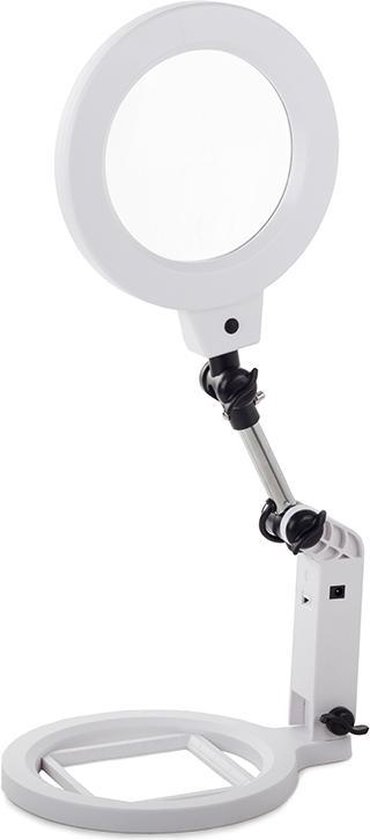 steek Bestuiver Jabeth Wilson Multifunctionele Staande Loeplamp - Loep Lamp Met LED Verlichting - 1,5/5x  Vergroting... | bol.com