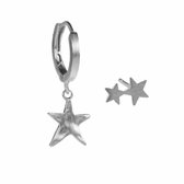 Lauren Sterk Amsterdam - oorbellen set - sterren - 925 zilver gerhodineerd - extra coating