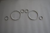 Set verchroomde aluminium tellerringen Audi A6 / Audi S6