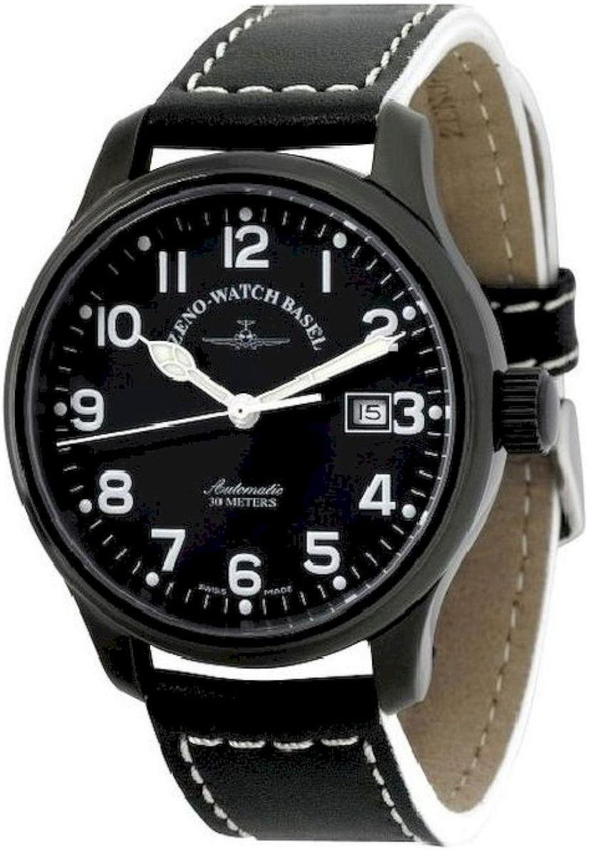 Zeno-horloge - Polshorloge - Heren - NC Pilot - 9554-bk-a1