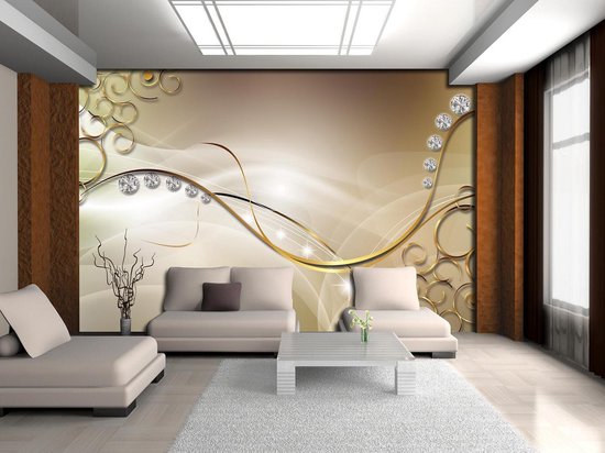 Photomural or, revêtement mural