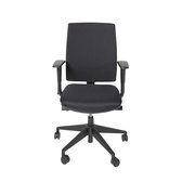 Schaffenburg 350 | Ergonomische bureaustoel voor volwassenen | Zitting en rug stof | Zwart