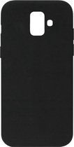 ADEL Siliconen Back Cover Softcase Hoesje Geschikt voor Samsung Galaxy A6 Plus (2018) - Zwart