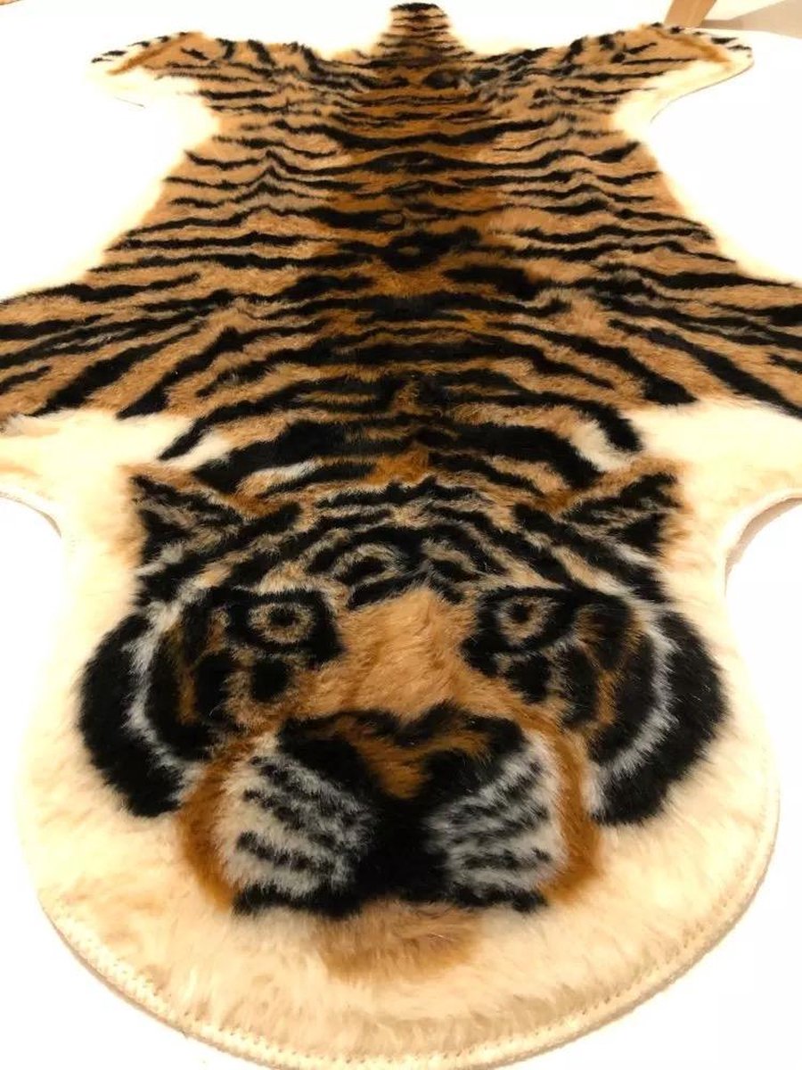 LIFETASTIC® Vloerkleed tijger - Speelkleed - Tapijt - Extra zacht -  Decoratie -... | bol.com
